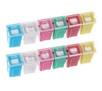 QWORK® 12 pcs Automotive Low Profile Case Jcase Fuse for Trucks, Cars and SUVs, Boats, 2 pcs each 20A/25A/30A/40A/50A/60A