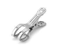 QWORK® 12PCS Beach Towel Clips, Stainless Steel Large Pegs Windproof Clips for Quilt Towels Blanket Heavy Clothes - 3.4 Inch / 8.5cm