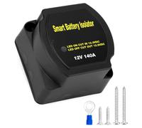 QWORK® 12V 140A Dual Battery Isolator Split Charge Relay IP65 Waterproof for Cars, Trucks, Motorhomes, Boats