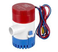 QWORK® 12V 500GPH Bilge Pump for Marine Boats, Yachts, Caravans - Submersible Water Pump for Fresh, Salt and Dirty Water