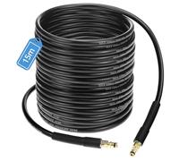 QWORK® 15m High Pressure Replacement Washer Hose,Suitable for K-Series (K2-K7) High-Pressure Cleaners
