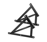 QWORK® 1Pair Heavy-Duty Bed Box Spring Hinges - Sofa Bed Storage Lift Mechanism with 90° Opening Angle -Steel