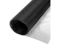 QWORK® 1Pc Fly Screen Window Replacement, Fly Fiberglass Screen, 200 x 200 CM, Keep Fresh Air Circulating, Black, 18 mesh