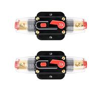 QWORK® 2 Pack 30 Amp 12-24V DC Resettable Fuse Circuit Breaker for Car Audio Marine Boat