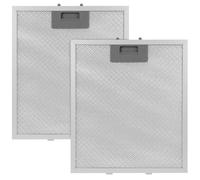 QWORK® 2 Pack 305 x 267mm Universal Cooker Hood Metal Mesh Filter, 5-Layer Aluminum Filters for Extractor Fan