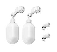 QWORK® 2 Pack Adjustable Water Filter Float Ball Valve Plastic Float Valve with 1/4" Connect for Fish Aquarium