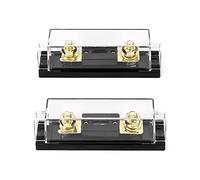 QWORK® 2 Pack ANL Fuse Holder 0/2/4 Gauge with 30 Amp ANL Fuse for Car Audio/Alarm/Amplifier