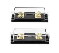 QWORK® 2 Pack ANL Fuse Holder 0/2/4 Gauge with 300 Amp ANL Fuse for Car Audio/Alarm/Amplifier