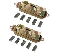 QWORK 2 Pack NVG Tactical Helmet Counter Weight Bags for OPS Fast BJ PJ MH Tactical Helmet/Helmet Accessories