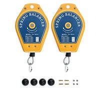QWORK 2 Pack Spring Balancer, 1.1lbs - 3.3lbs Bearing Retractable Tool Fixture Holder for Assembly-line