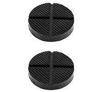 QWORK® 2 Pcs Car Jack Pad Slotted Trolley Jack Rubber Pad Pinch Weld Protector for Vehicles, 5" x 1"