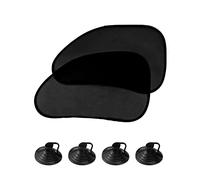 QWORK® 2 piece car sunshade with suction cup, car sun visor, car window sunshade, blocks harmful UV, For front window only, 65cm x 38cm