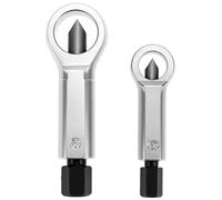 QWORK® 2-Piece Nut Splitter Set, 12-16/16-22 mm - Forged High Carbon Steel with Chrome Vanadium Tips