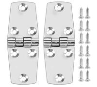 QWORK® 2 Pieces Marine Mount Door Hinges, Made of Stainless Steel SUS316, 38 x 102 mm