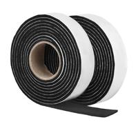 QWORK® 2 Rolls Felt Tape Self Adhesive 13mm x 5mm x 2M, Felt Strip Roll for Protecting Furniture and DIY Crafts