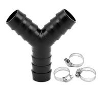 QWORK® 2-Way Y-Splitter, Washing Machine Drain Adapter with 3 Hose Clamps