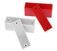 QWORK® 20 Pcs Trailer Rectangular Reflectors 15x5cm - Heavy Duty Self Adhesive Safety Markers for Gate Posts, Trucks & Caravans - Red and White Rear Reflective Strips with Mounting Holes