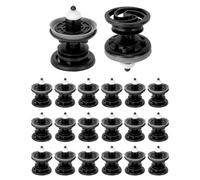 QWORK® 20 Pieces Auto Door Panel Fasteners Mounting Clips with Sealing Rubber Ring Door Trim Fastening Clips, Compatible with T5, Golf 5 6 7, A4 A5 A6