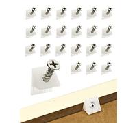 QWORK® 200 Pack Plastic Drawer Supports for Sagging Drawers, Drawer Bottom Repair Fix Mending Wedges, Drawer Repair Kit with Screws