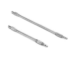 QWORK® 200mm & 300mm Flexible Drill Bit Extension for Electronic Drill Screwdriver, 1/4" Shank