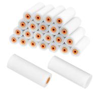 QWORK® 24 Pack Foam Paint Roller Cover 4 Inch, High Density Sponge Roller Sleeve for Oil-Based and Water Paints