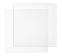 QWORK® 2PCS 200x200x2mm Silicone Rubber Sheet, White Silicone Plate for Seals and Gaskets