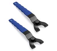QWORK® 2pcs Angle Grinder Spanner Key,10-47mm, Adjustable Lock Ultra Durable Lock-nut Grinder Wrench, for Angle Grinders