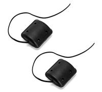 QWORK® 2Pcs DC Vibration Motor, 12V 2300RPM Vibration Motor Message Machine with Black Plastic Shell