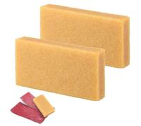QWORK® 2pcs Sanding Belt Cleaning Block Rubber Block for Removing Sanding Belt Disc Clogging Residue - 150 x 75 x 25mm