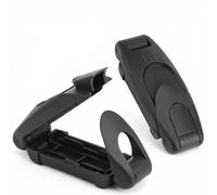 QWORK® 2PCS Seat Belt Clip, Seat Belt Adjuster, Car Seat Belt Positioning Clip for Shoulder Strap, Black