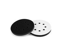 QWORK® 2PCS Soft Sponge Interface Pad for Eccentric Sanders, 125mm 8 Holes Hook & Loop Soft Pad Sanding Pad, Impact Resistant Low Noise