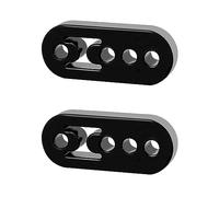 QWORK® 2PCS Universal Car Exhaust Hanger 4 Holes Exhaust Bracket Rubber Muffler Hanger for Protecting Car Exhaust System