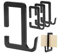 QWORK 2x4 Steel Target Hanger, 5 Pack AR500 Stand Holders/Bracket, Shooting Hook Clip, Hanging Kit for Shooting Plate