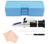 QWORK® 3-in-1 refractometer for honey, 58-90% Brix refractometer, 12-27% water, hand refractometer with adjustable eyepiece