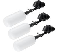 QWORK® 3 Pack 1/2" Float Ball Valve, Adjustable Automatic Water Level Control Valve for Tanks, Ponds, and Hydroponic Systems