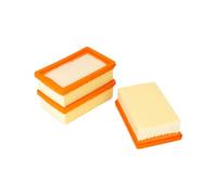 QWORK® 3 Pack Flat Pleated Filters for Wet and Dry Vacuum Cleaners Suitable For Kärcher WD 4, WD 5, WD 6 Series