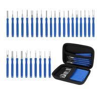 QWORK® 30 Pcs Terminal Pin Removal Tool Kit, Car Pin Removal Tool Set, Car Cable Plug Removal, Removal Tool Set for Car