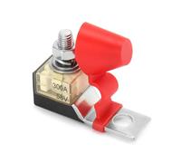 QWORK 300A 58V Terminal Mount Fuse Block Kit with Stainless Steel Studs - Waterproof Cap - Thermoplastic PPS High Temp Resistant - for New Energy Vehicles, RVs, Boats, and Industrial Applications