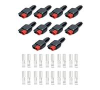 QWORK® 30A Battery Terminal Connector, Quick Connect Disconnect Modular Power Connector - 10 Pairs