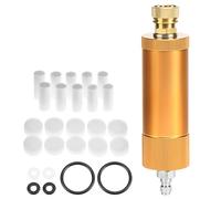 QWORK® 30Mpa Oil Water Separator, PCP Hand Pump 4500Psi Air Filter High Pressure Air Compressor with 8mm Female and Male Quick Connect