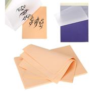QWORK® 30PCS Tattoo Practice Kit - 10 Practice Skin (19x14cm, 1mm) with 20 A4 Transfer Paper for Beginners and Professionals
