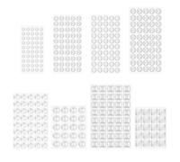 QWORK® 320-Piece Rubber Sticky Pad Set, Clear Self-Adhesive Rubber Bumper Pads for Noise Reduction & Surface Protection for Doors, Cabinets, and More - Various Shapes & Sizes