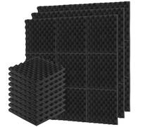 QWORK® 36PCS Acoustic Foam for Rooms - 30x30x3cm Egg Box Foam Sheets for Sound Control and Reverb Absorption, for Ceiling and Wall