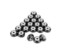 QWORK 3D Printer POM Roller, 20 Pcs High Speed Gantry Wheels, V-Slot Bearing Wheel, POM Pulley Wheel with 625ZZ Bearing, for Ender 3 Pro CR-10, CR-10S Series 3D Printer CNC Machines