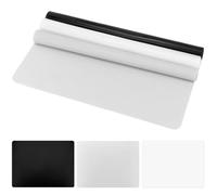 QWORK® 3PCS Silicone Mat, 40x30 cm Heat Resistant Silicone Mats for Worktops, Black, Grey, White Silicone Craft Mat