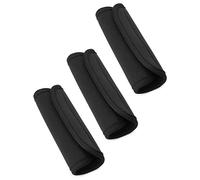 QWORK® 3Pcs Suitcase Handle Wrap Cover, Comfortable Neoprene Luggage Identifier for Travel Outdoor Suitcase (Black)