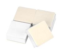 QWORK® 4 Pack 1.2”/ 30mm Lift Bed & Furniture Risers,Heavy Duty Carbon Steel, 2.4"/60mm Diameter Self-Adhesive Furniture Raisers,Supports 1100 lbs/Leg,White