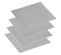 QWORK® 4 Pack 13W/mK Thermal Pads, 100x100mm Silicone Cooling Sheets (Thickness 0.5mm/1mm/1.5mm/2mm), Compatible with GPU VRAM, SSD, Laptop, PS4