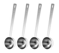 QWORK 4-Pack 2 Tablespoon Scoops with Long Handle, 30ml 304 Stainless Steel Measuring Spoon for Coffee, Tea, Flour