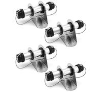 QWORK 4 Pack Aluminum Trailer Document Holder Registration Card Box Insurance, Tube Style Document Holder, 1-5/8" x 9", for Truck and Trailers